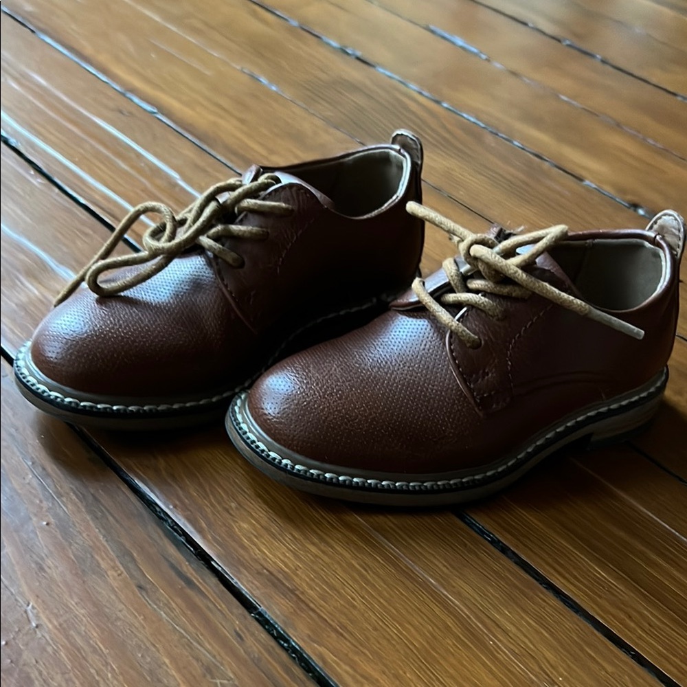 Classic Brown Kids Shoes
